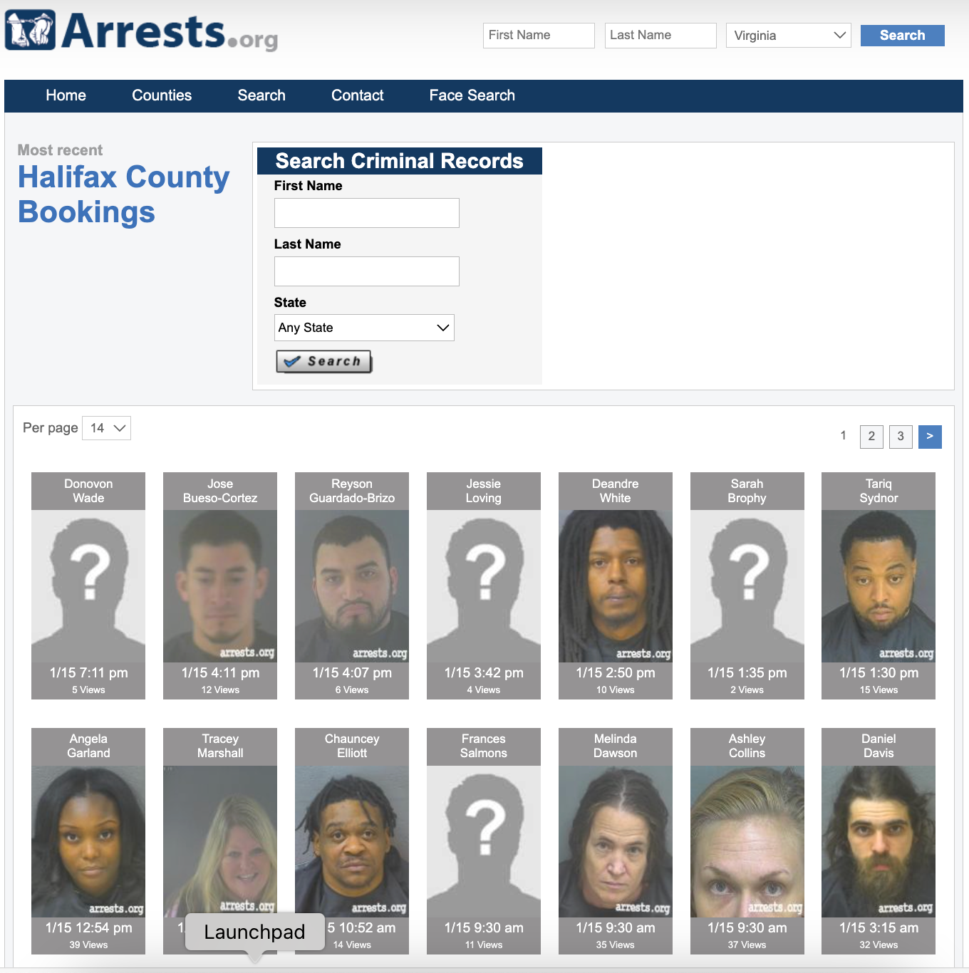 Halifax County Mugshots & Arrest Records 2026