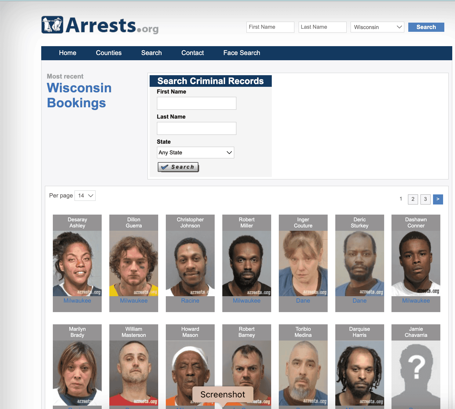 Arrests Org Wisconsin Arrest records & Mugshots 2026