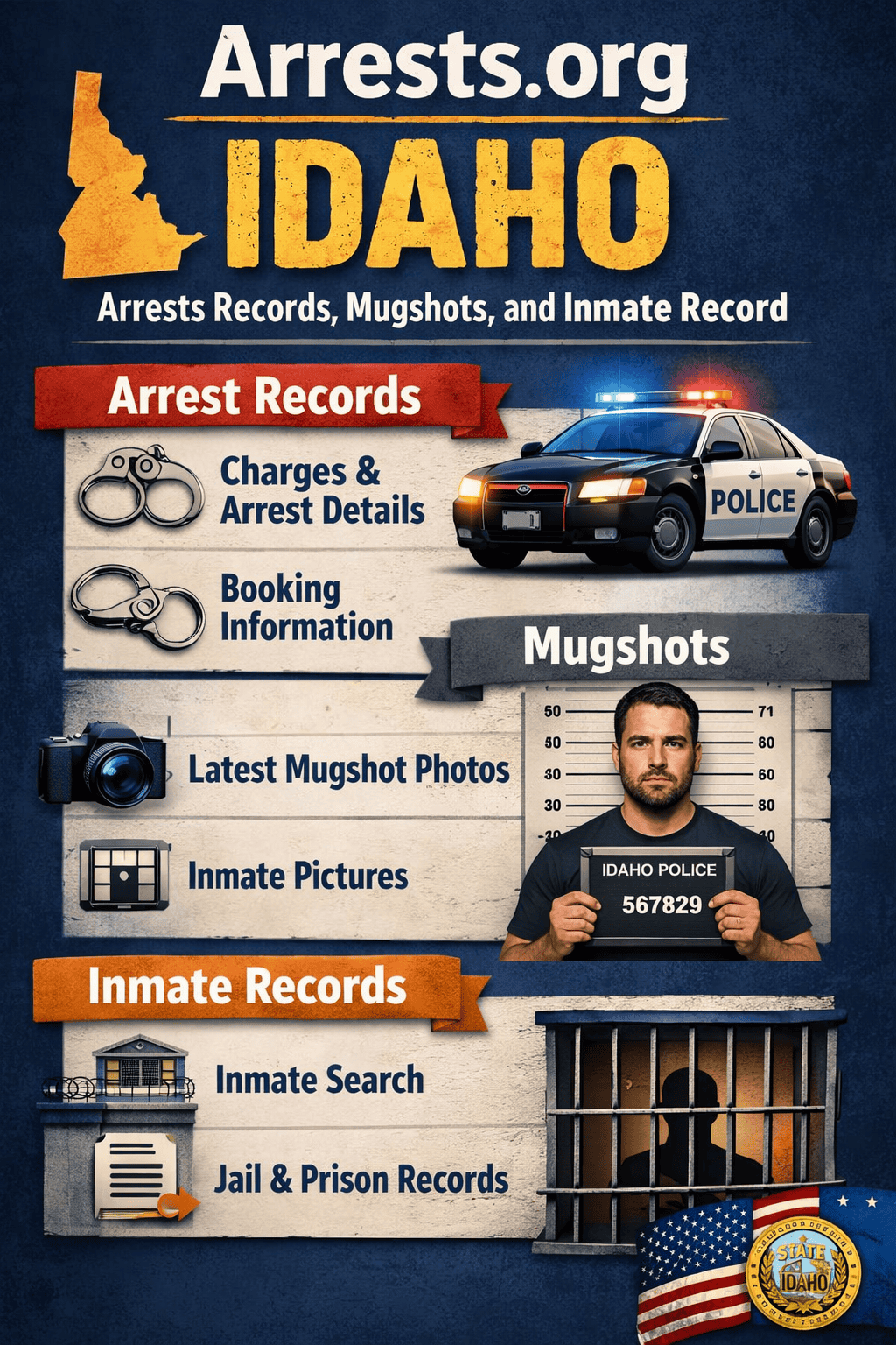 Arrests.org Idaho Arrests Records, Mugshots, and Inmate Record